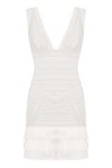 Radiant Fringe Mini Dress