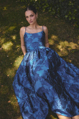 Sorelle A-Line Gown in Cobalt Blue