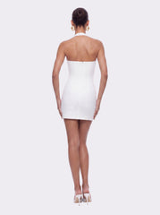 Sabina Ring-Cutout White Dress