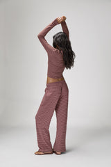 Wilbur Soft Longsleeve Top in Brown