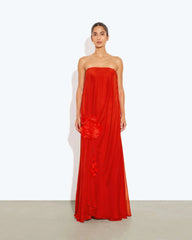 Hibiscus Dress Red