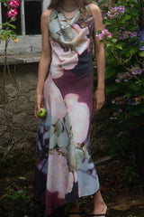 Ellie Floral Cowl Neck Dress