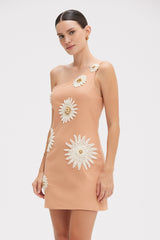 Tropic Linen One Shoulder Mini Dress
