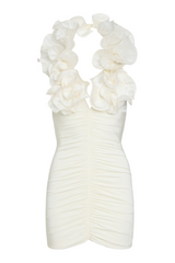 Taffeta Tarsila Ruffle Mini Dress (Runway)