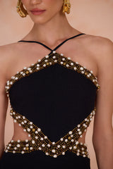 Isadora Knit Cut-Out Mini Dress