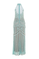 Butterfly Embroidery Maxi Dress