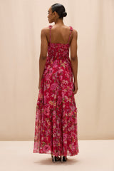 Peony Corset Maxi Dress