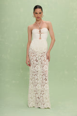 Gal Embroidery Maxi Dress