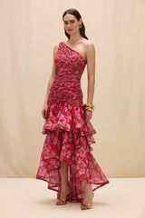 Peony Asymmetrical Maxi Dress (Runway)