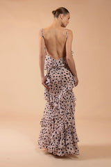 Peony Dots Maxi Dress (Runway)