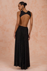Thereza Tulle Halter Maxi Dress