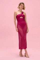 Petal Sheen Beach Dress