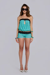 Ashlee Polkadot Lace Top