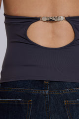 Kayla Halter Top in Slate