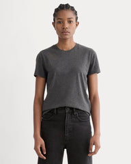The Slim Crew In Essential Cotton | Heathered Soot