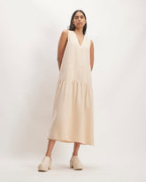 The Tencel™ V-Neck Dress | Whisper Pink