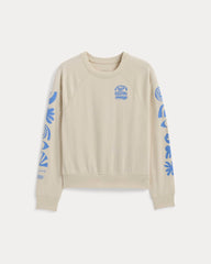 The Everlane X Parks Project Off-Duty Long-Sleeve Tee | Natural / Granada Sky Blue