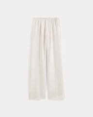 The Drawstring Pant In Linen | Natural Chambray