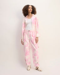 The Everlane X Marques' Almeida Canvas Oversized Barrel Pant | Pink Tie-Dye