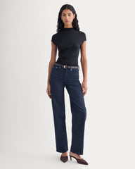 Twist Top In Butterluxe | Deep Navy