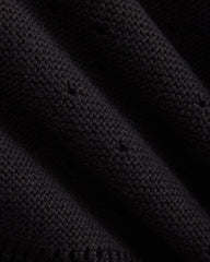 Open-Knit Short In Everyday Cotton | Black