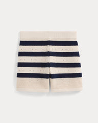 Open-Knit Short In Everyday Cotton | Canvas / Navy