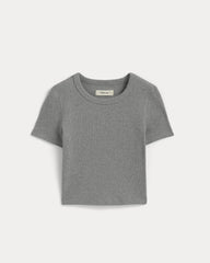The ’90S Rib Tee | Mid Heather Grey