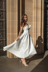 Laurel Sleeveless Maxi Dress In White