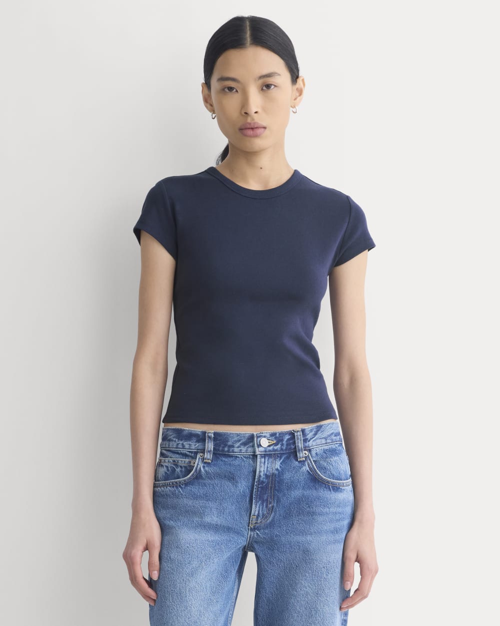 Retrosoft Cotton Crew | Navy
