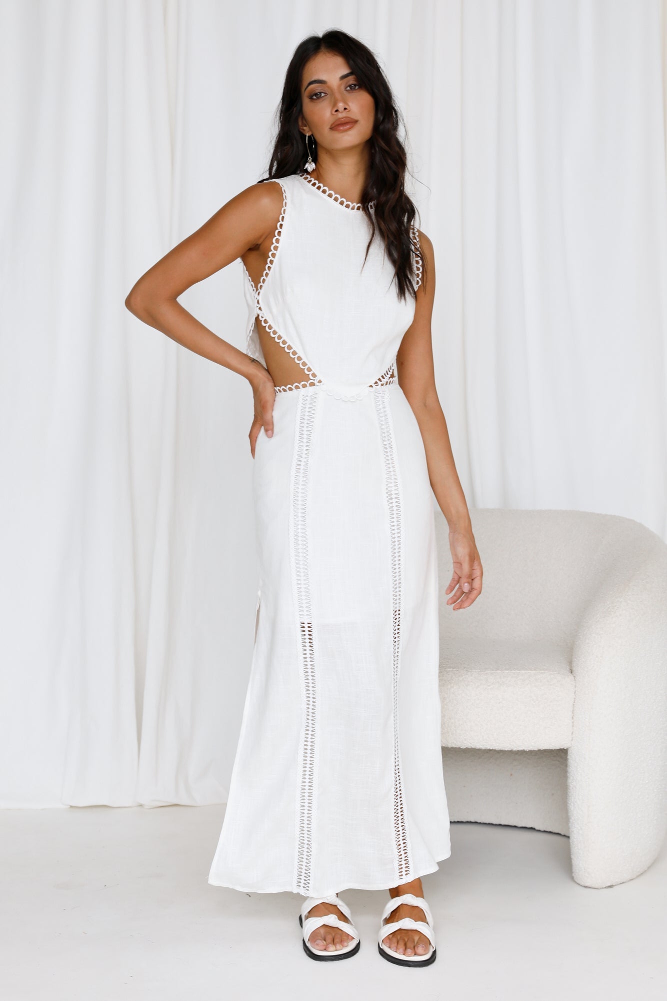 Meaning Of Love Maxi Dress White