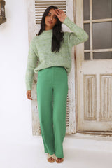 Perfect Leaves Knit Jumper Green