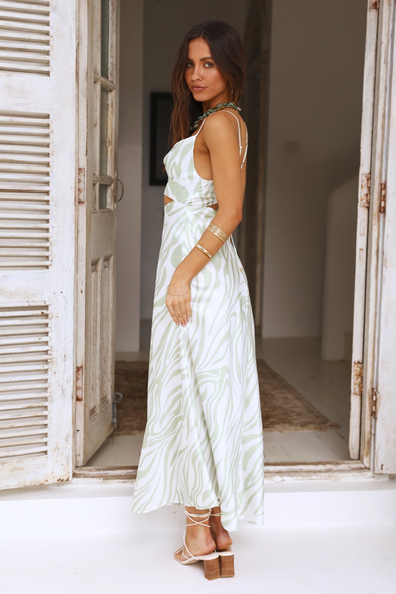 Call My Name Maxi Dress Green