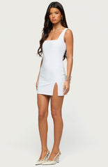 Edikted Adanna Side Slit Mini Dress