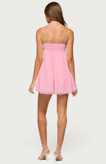 Edikted Ariellah Chiffon Babydoll Mini Dress