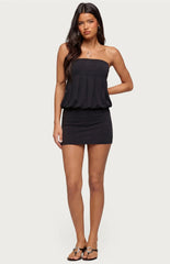 Edikted Alannah Backless Strapless Mini Dress