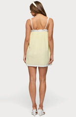 Edikted Hipla Contrast Lacey Cotton Dress