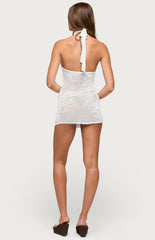 Edikted Lazuz Crochet Mini Dress