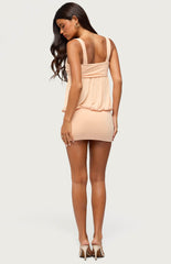 Edikted Adrey Gathered Bubble Mini Dress