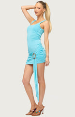 Edikted Yilin Draped Ring Mini Dress