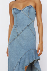 Sweet Surprises Midi Dress Denim