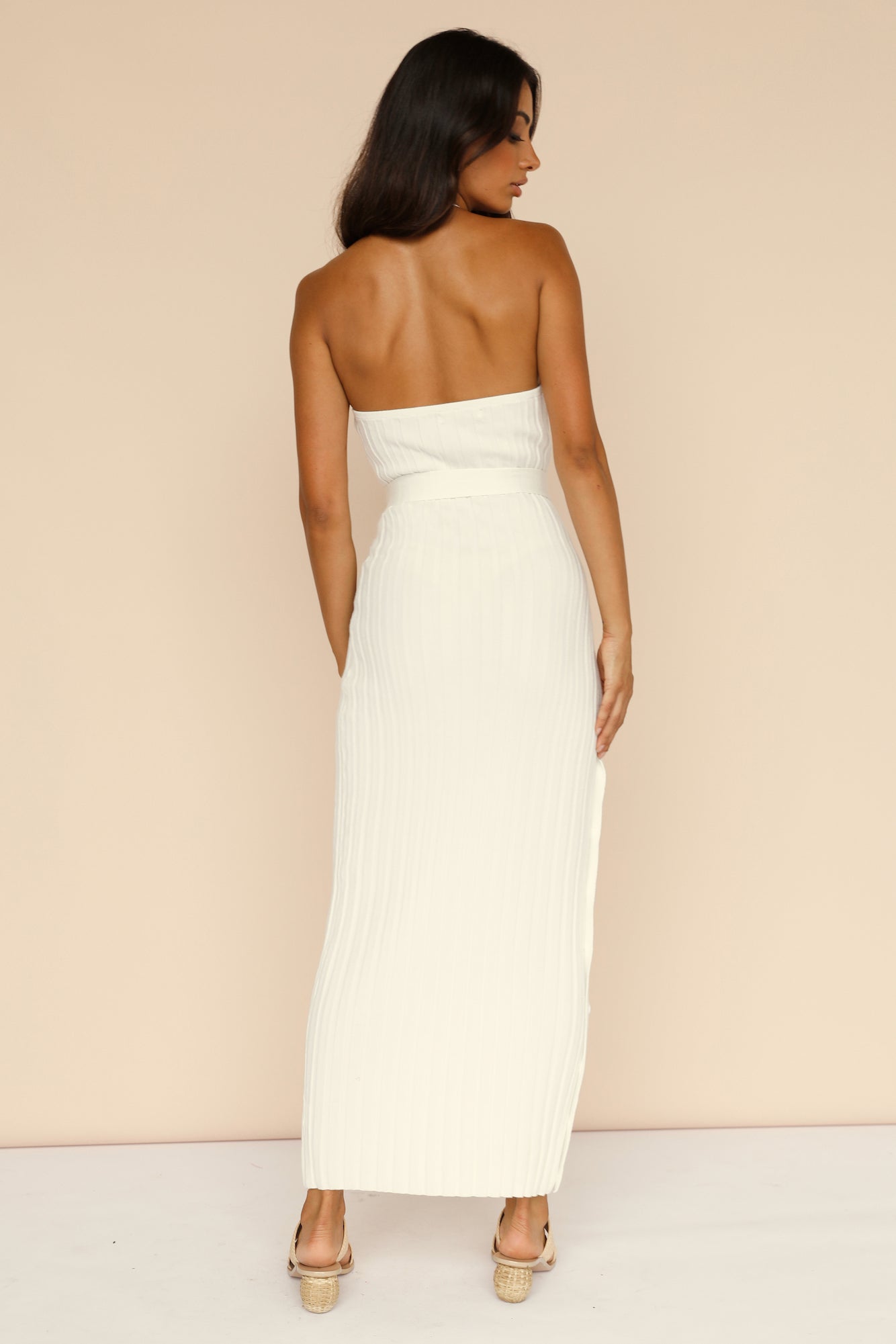 Polar Suns Maxi Dress White