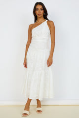 Snowy Mountain Maxi Dress White