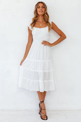 Varela Midi Dress White