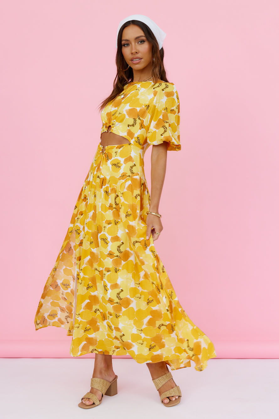 Summer Breeze Maxi Dress Yellow