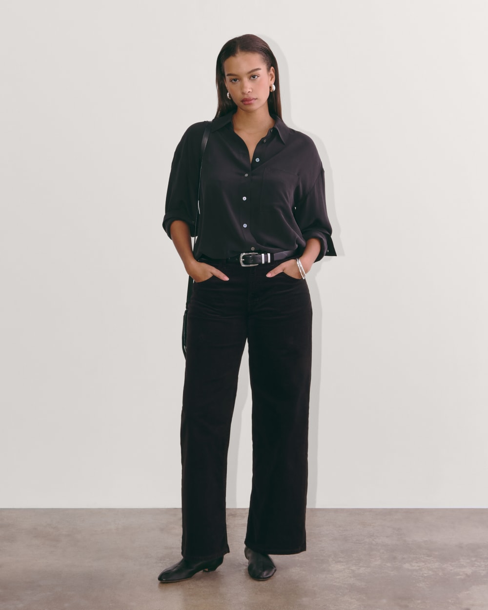 The Mid-Way Pant In Corduroy | Black