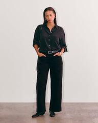 The Mid-Way Pant In Corduroy | Black