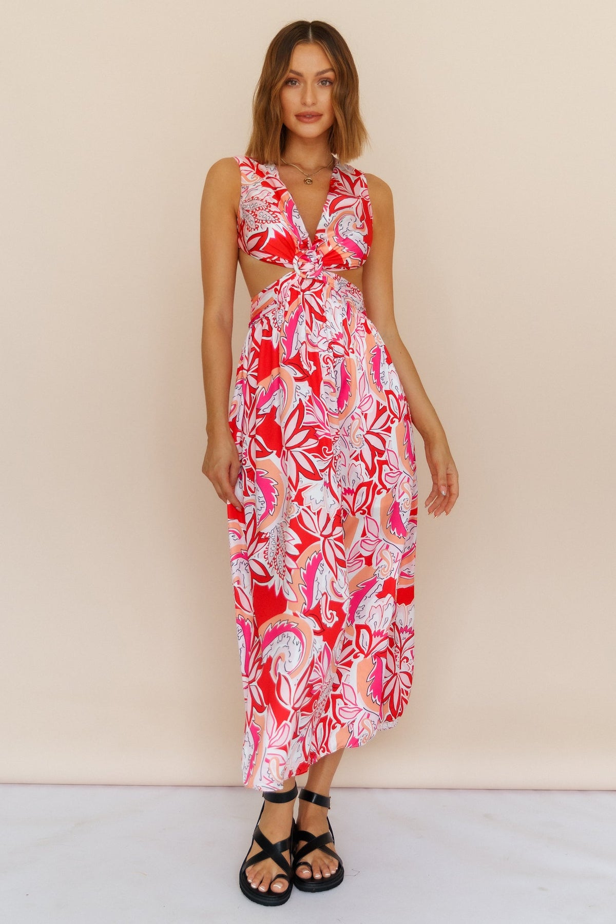 Pomegranate Maxi Dress