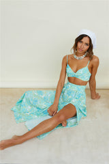 Sweet Morning Dew Crop Top Blue