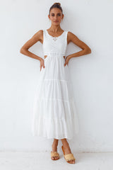 Santorini Loving Maxi Dress White