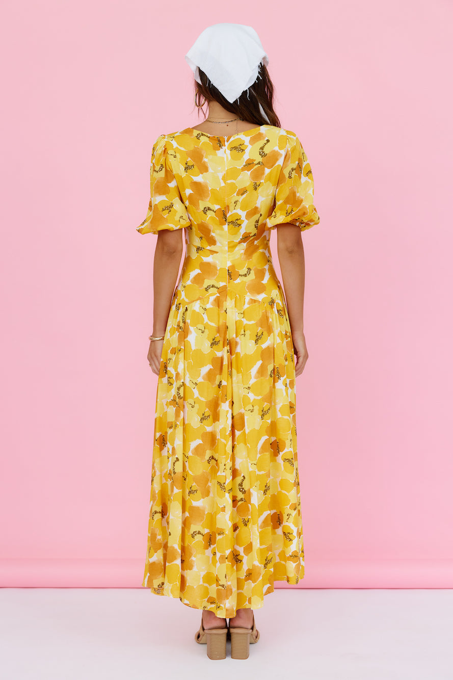 Summer Breeze Maxi Dress Yellow